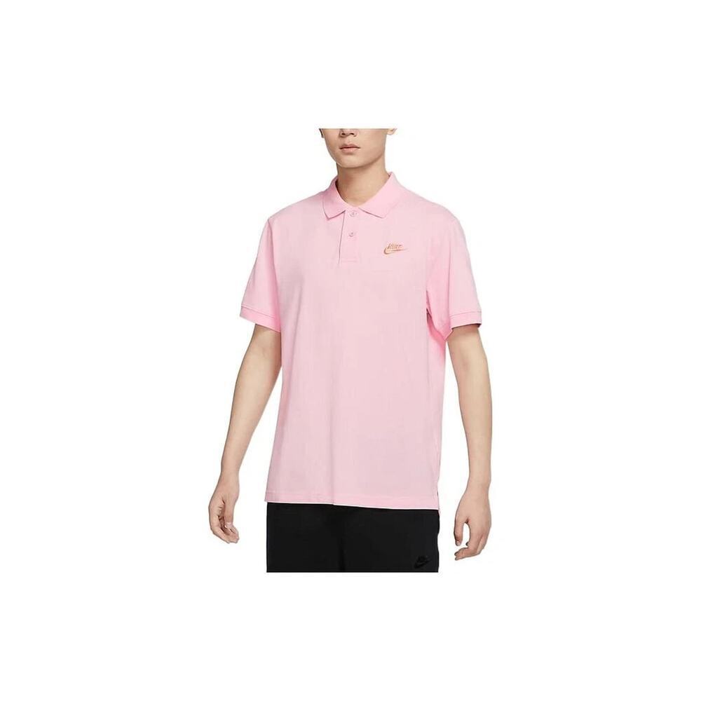 Nike Pink Polo Shirt Men’s XL Embroidered Swoosh Casual Athletic